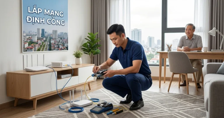 Lắp mạng Định Công nhanh chóng, giá rẻ ổn định